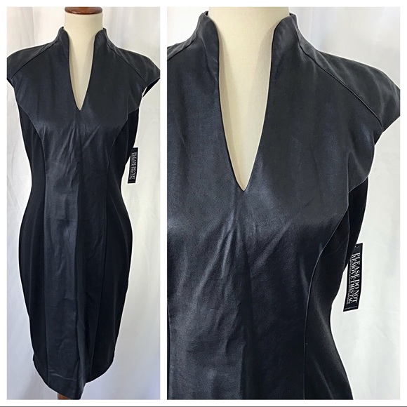 New York & Company Dresses & Skirts - NWT- Faux Leather Stretch Dress